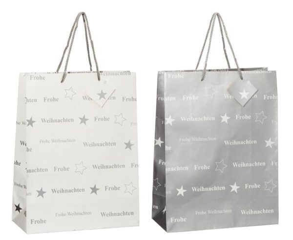 Geschenktasche_Weihn.__Frohe_Weihnachten__silber/weiß